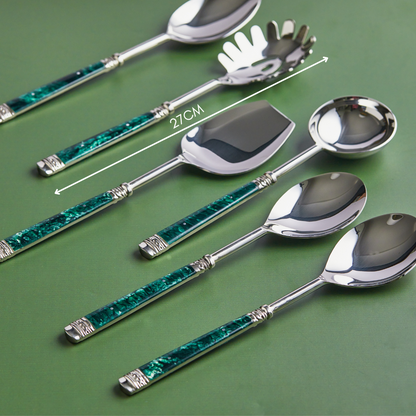 Premium 6-Piece Serving set in Green