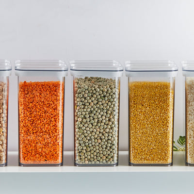 Airtight Food Storage Containers with Transparent Lids 2.4 L