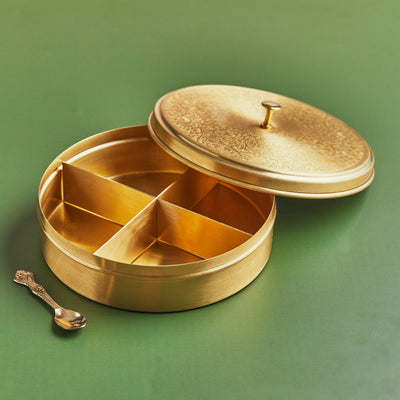 Brass Dry Fruit Holder 7.5 Inches