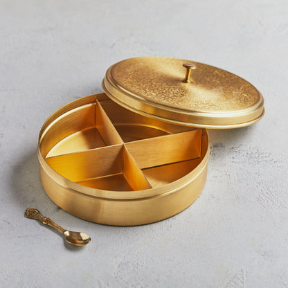 Brass Dry Fruit Holder 7.5 Inches