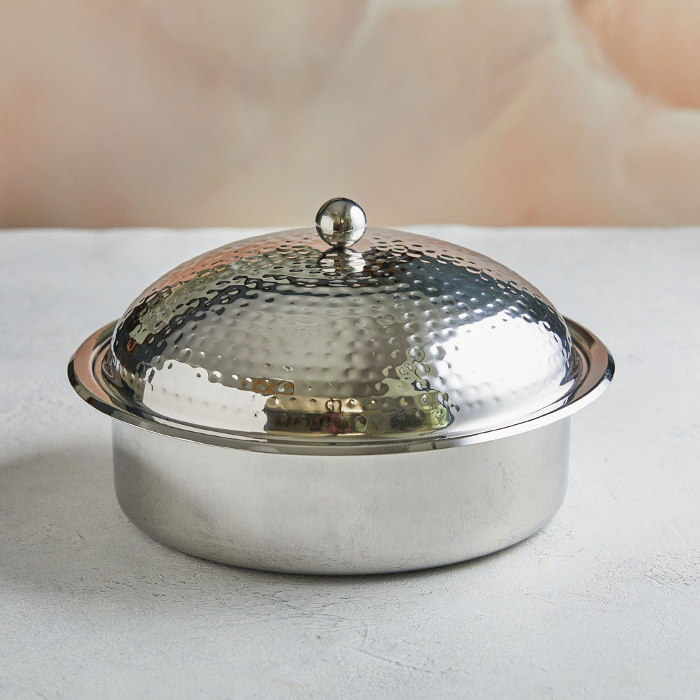 Handcrafted Cream Mother of Pearl 3.5L | with Insulated Stainless Steel Casserole