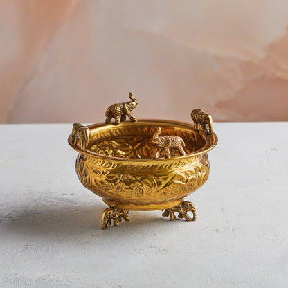 Handcrafted Brass Planter | Urali | Small or Medium