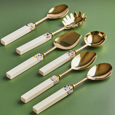 Premium 6-Piece Serving set Spring & Elegance