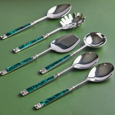 Premium 6-Piece Serving set in Green