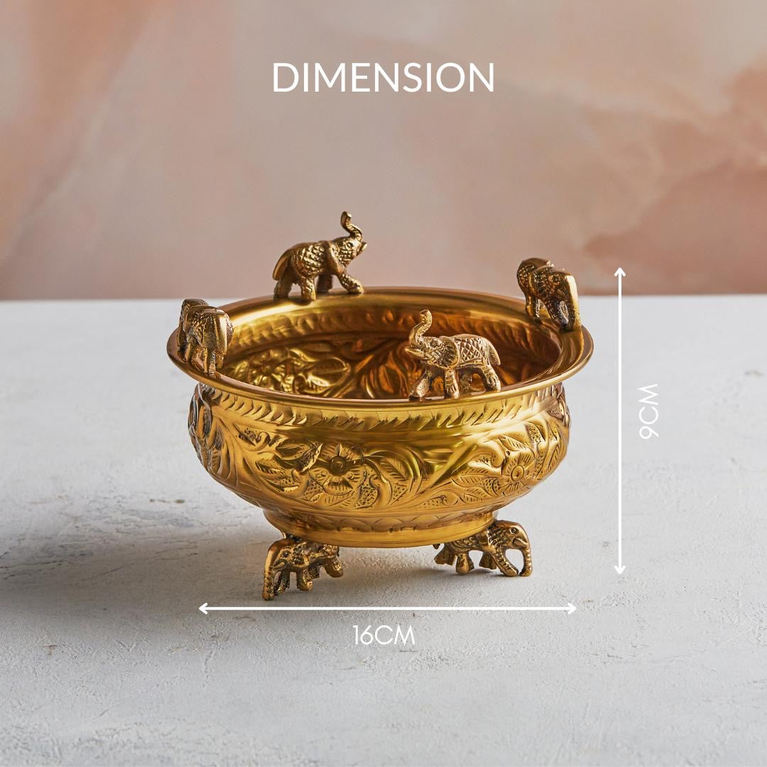 Handcrafted Brass Planter | Urali | Small